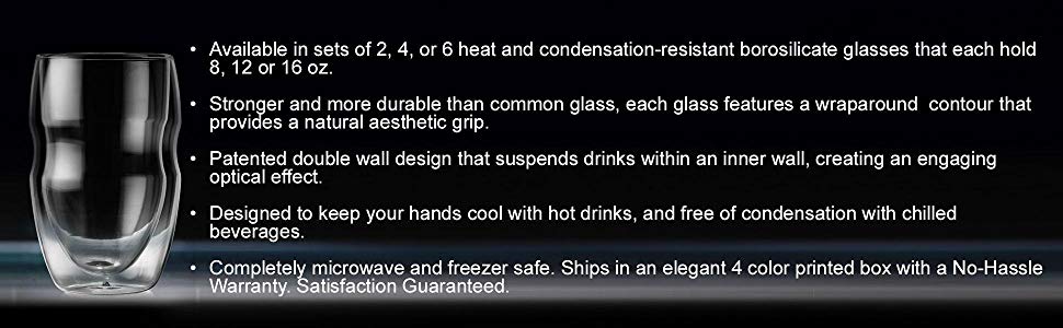 SERAFINO DOUBLE-WALL THERMO GLASSES
