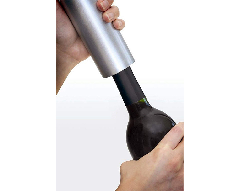 Ozeri Pro Electric Wine Opener with Wine Pourer, Stopper