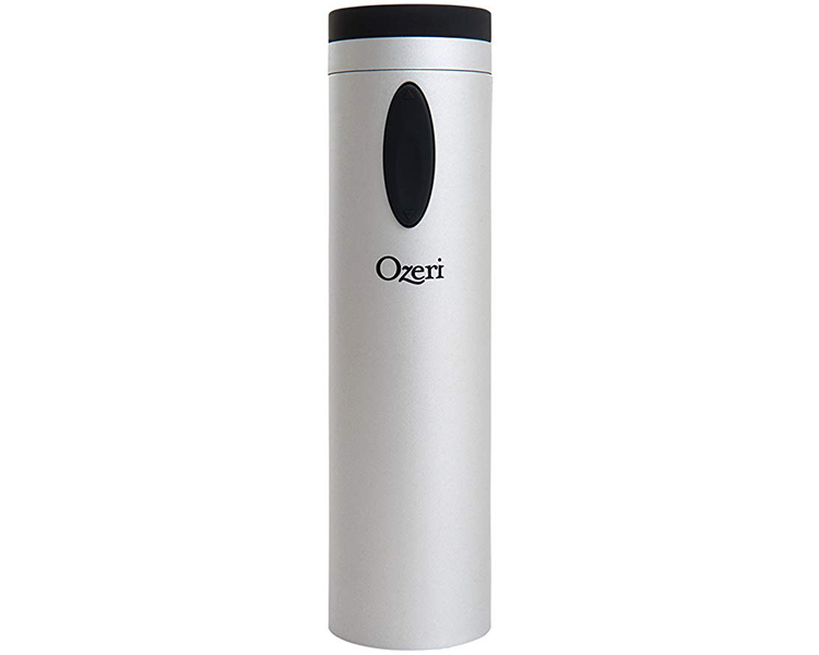 Ozeri OW08A Fascina Electric Wine Bottle Opener and Corkscrew Silver