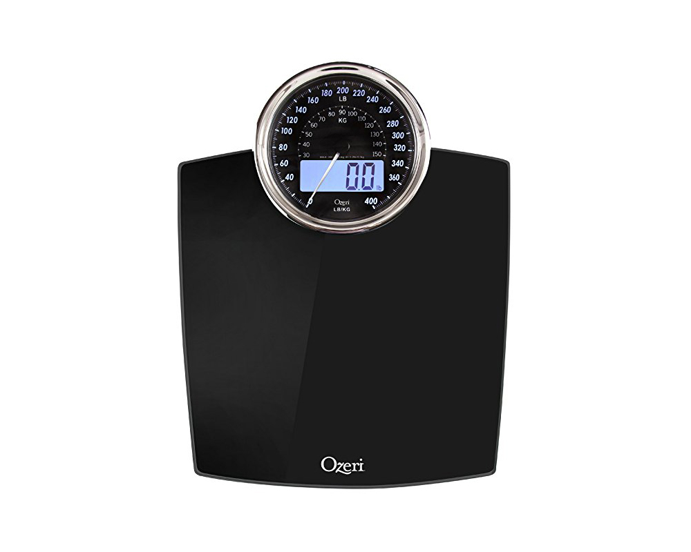 Ozeri Rev 400 lbs (180 kg) Bathroom Scale with ElectroMechanical Weight Dial and 50
