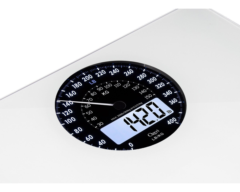 Ozeri Rev Digital Bathroom Scale with ElectroMechanical