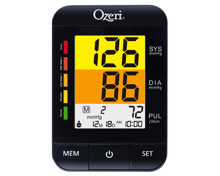 Ozeri.com : Ozeri BP9W Arm Blood Pressure Monitor with Split-Screen