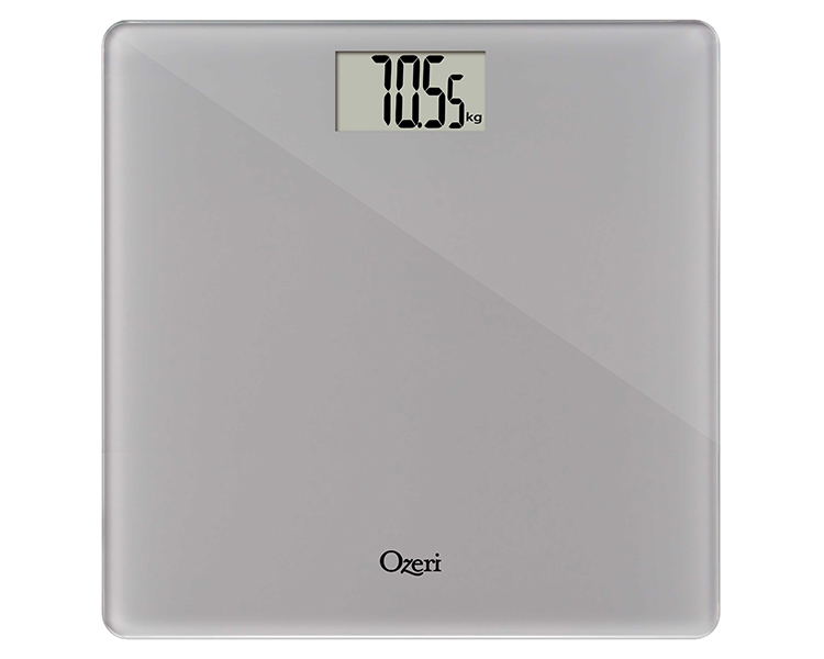 Ozeri Precision Bath Scale in Tempered Glass - Grey