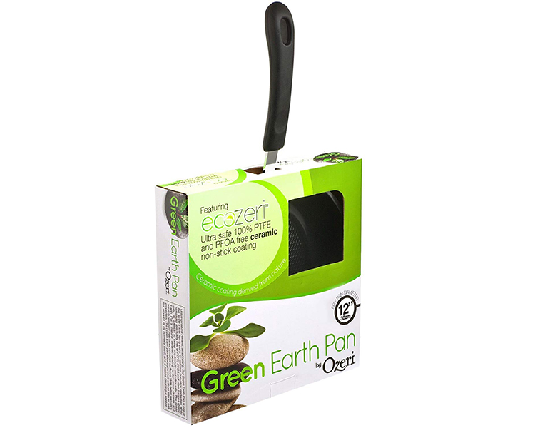 In-Depth Product Review: The 12 Inch Green Earth Frying Pan by Ozeri, with  Textured Ceramic Non-Stick Coating from Germany (100% PTFE and PFOA Free  nonstick)