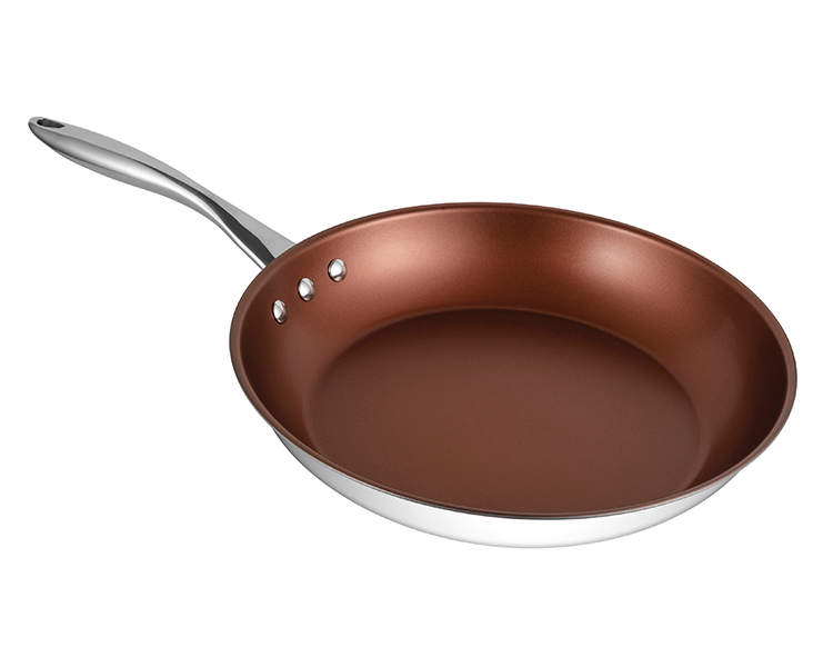Ozeri Earth Pan ETERNA 8 in. Stainless Steel Nonstick Frying Pan in Bronze  – WAM Kitchen