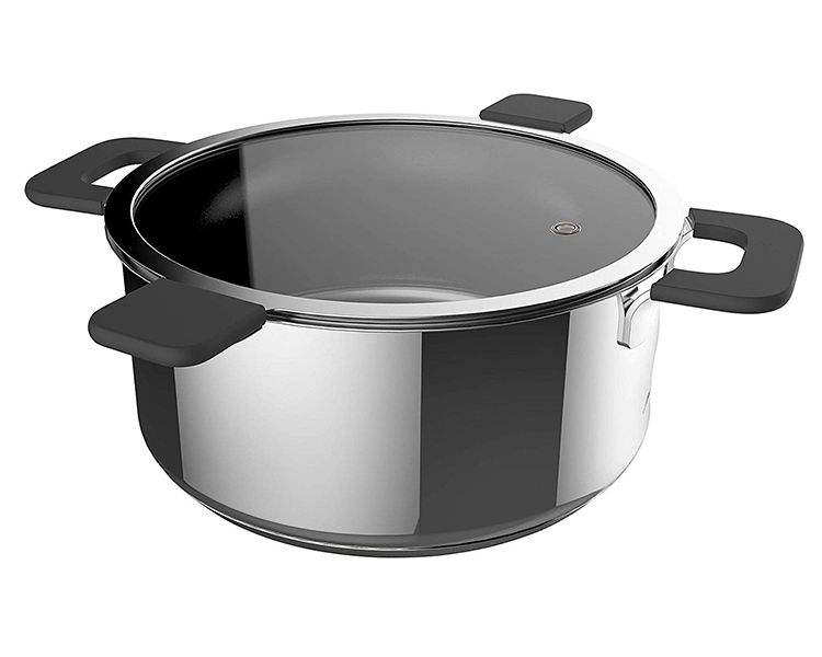  Stainless Steel Pan and Lid 6-Piece Set by Ozeri (8, 10,  12), 100% PTFE-Free Restaurant Edition: Home & Kitchen