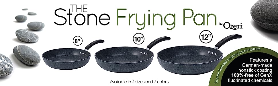 The Stone Earth Pan by Ozeri Alabastro cálido 10-Inch gres with 100% PFOA-Free Stone-Derived Non-Stick Coating from Germany 
