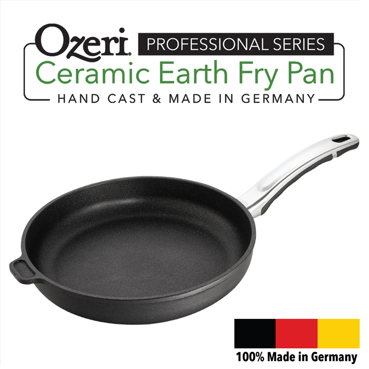 Ozeri Professional Series 10 Hand Cast Ceramic Earth Fry Pan