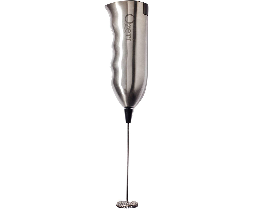  Ozeri OZMF2 Deluxe Stainless Steel Milk Frother and 12-Ounce  Frothing Pitcher with Extra Whisk Attachment, Silver: Kitchen & Dining