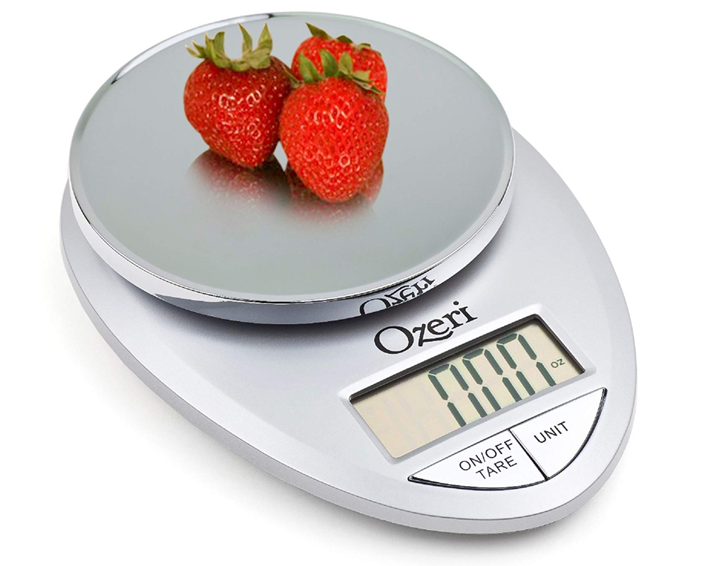 Ozeri Pro Digital Kitchen Food Scale, 1g to 12 lbs Capacity