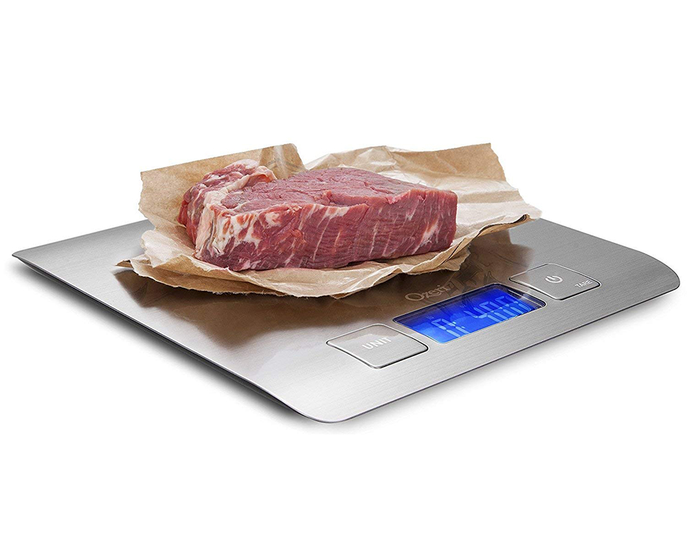 Zenith Digital Kitchen Scale by Ozeri, in Refined Stainless