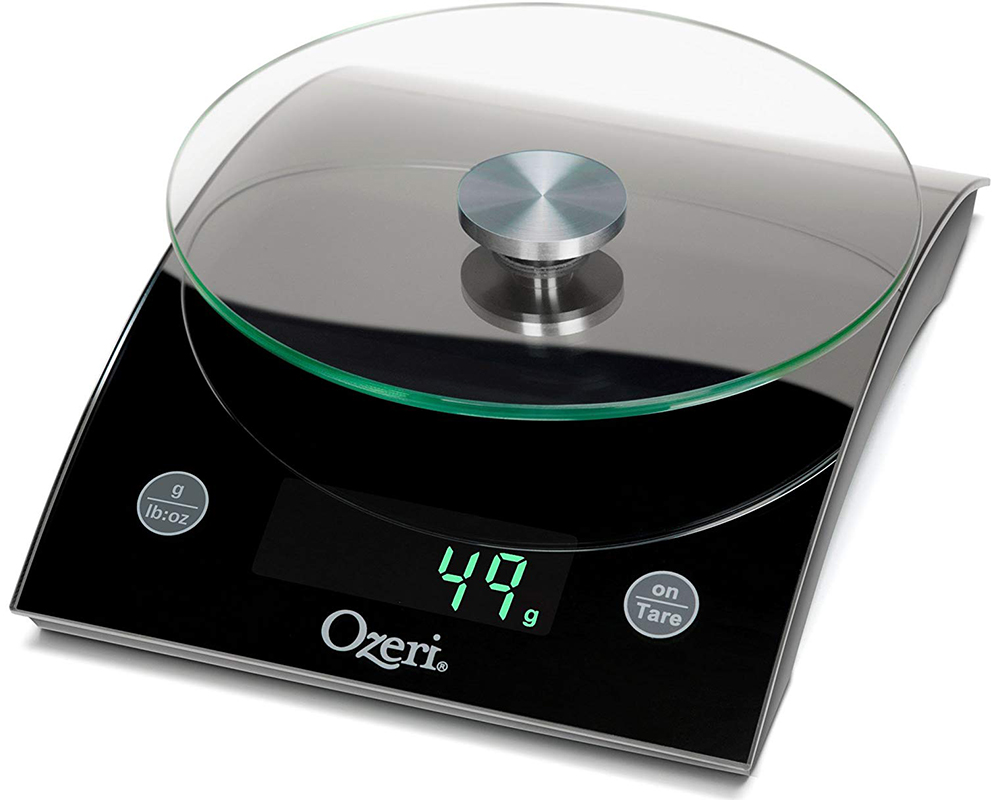 Ozeri The Epicurean LED Kitchen Scale with Removable Glass