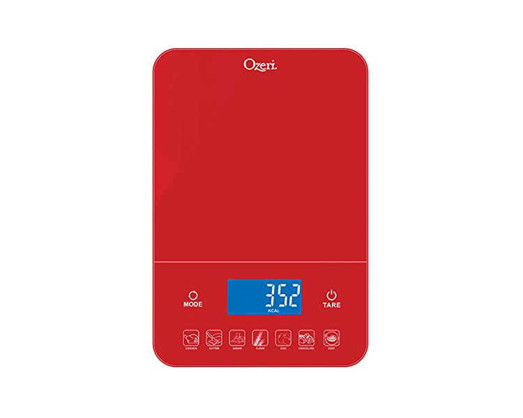 Ozeri Touch III Crystal Rose 22lb. Baker's Kitchen Scale with