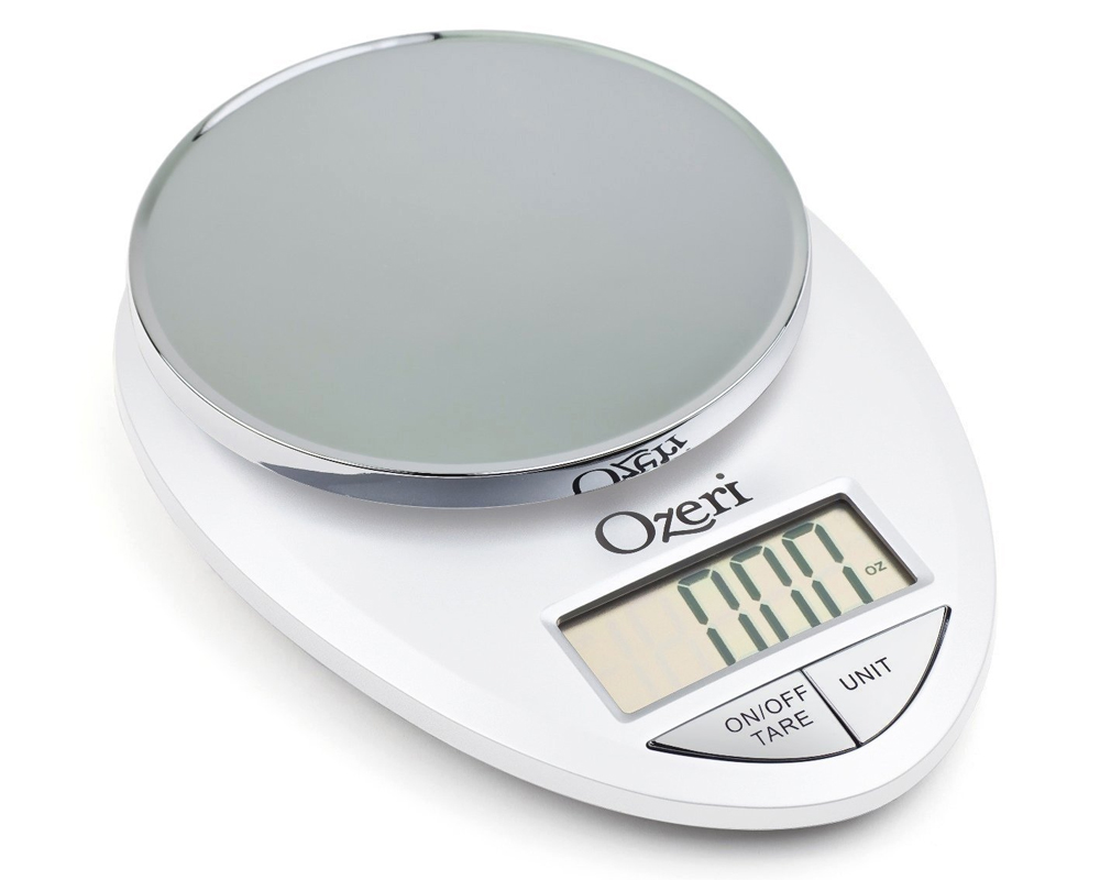 Ozeri ZK12W Pro Digital Kitchen Food Scale, 1g/12 lb
