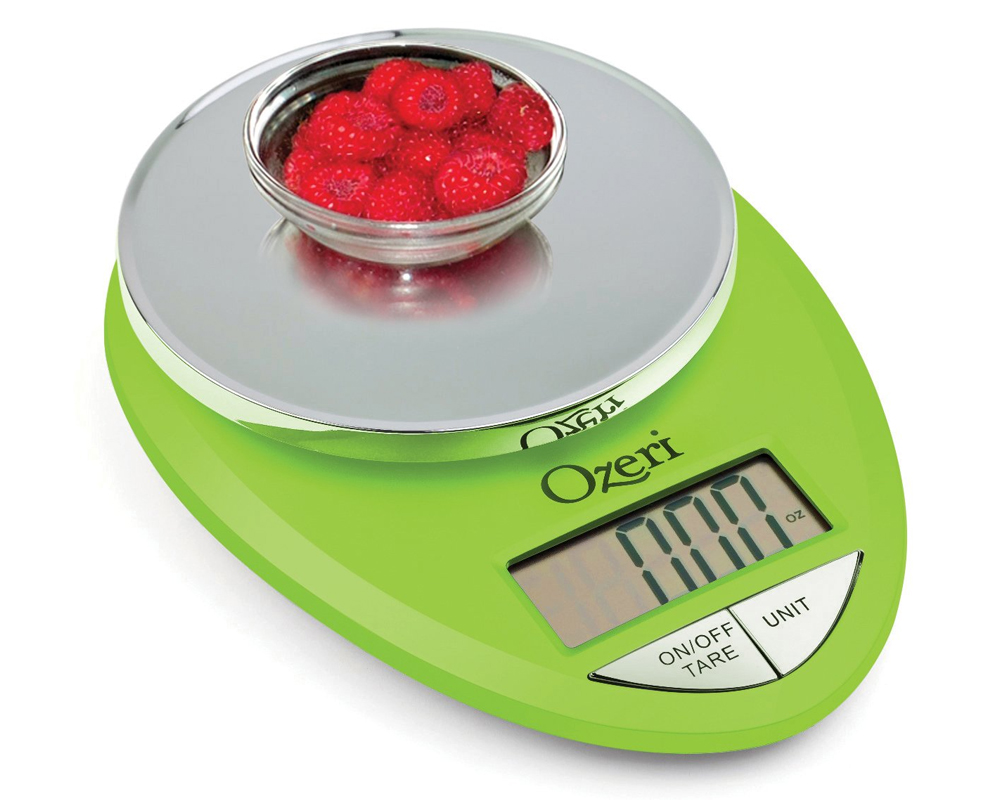 Ozeri ZK12L Pro Digital Kitchen Food Scale, 1g/12 lb, Lime