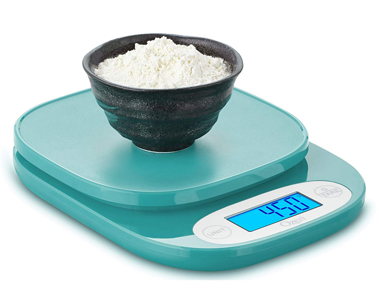 Ozeri Garden and Kitchen Scale II, with 0.1 g (0.005 oz) 420  Variable Graduation Technology, Calla Green : Kitchen & Dining