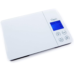 Ozeri Pro II Digital Kitchen Scale with Removable Glass Platform and Countdown Timer
